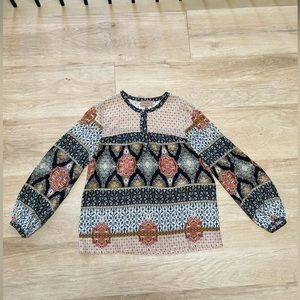 100% silk anthropologie blouse